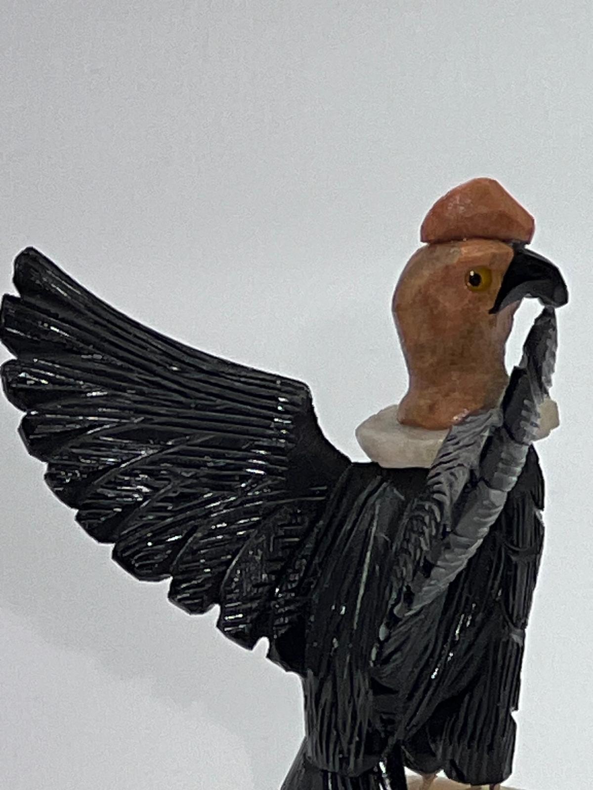 Genuine Calcite Condor Figurine