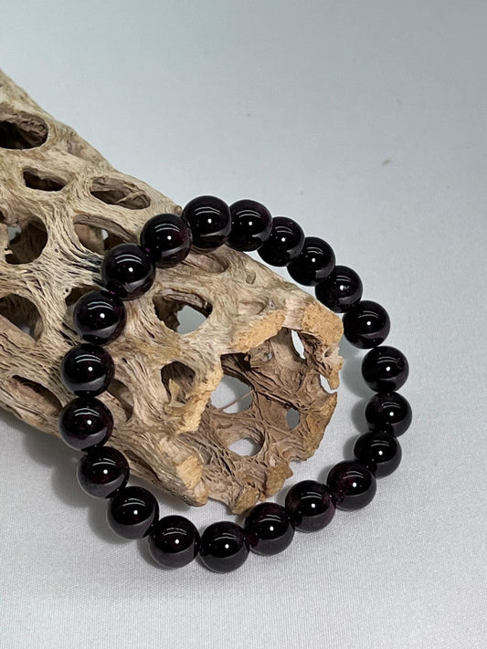 Genuine Black Obsidian Bracelet (8mm)